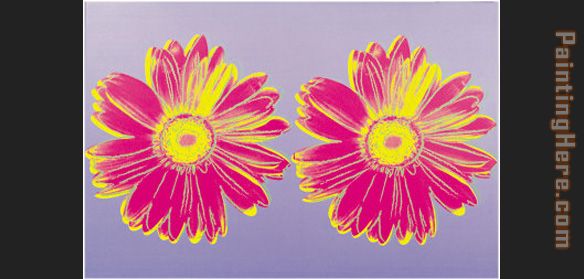 Daisy Double Pink painting - Andy Warhol Daisy Double Pink art painting
